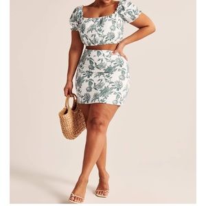 Abercrombie and Fitch green dress LARGE